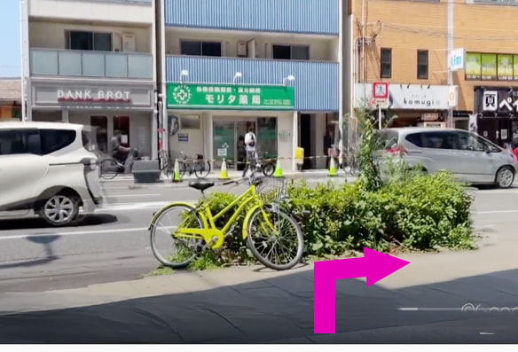 大阪蒲生四丁目店の道順