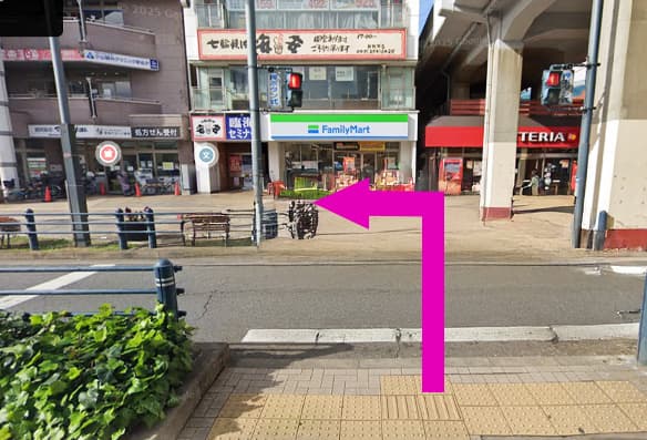 新松戸店の道順