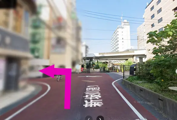 新松戸店の道順