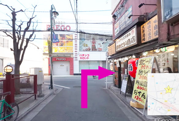 ひばりヶ丘店の道順